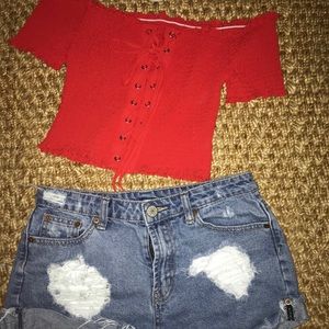 Top size small-medium & Boutiqe purchased shorts